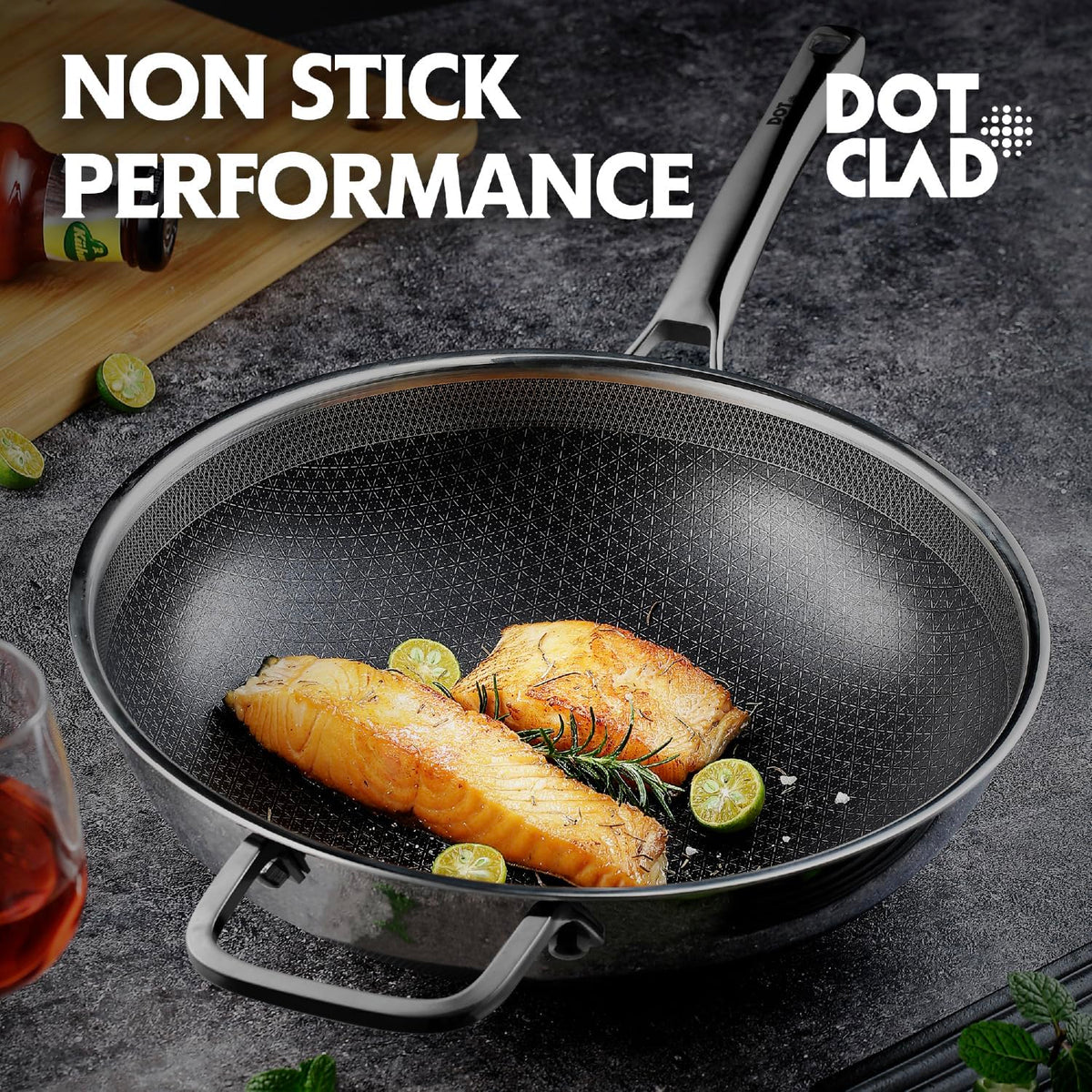 DOTCLAD Snowflake technology creates dual surface for healthier cooking