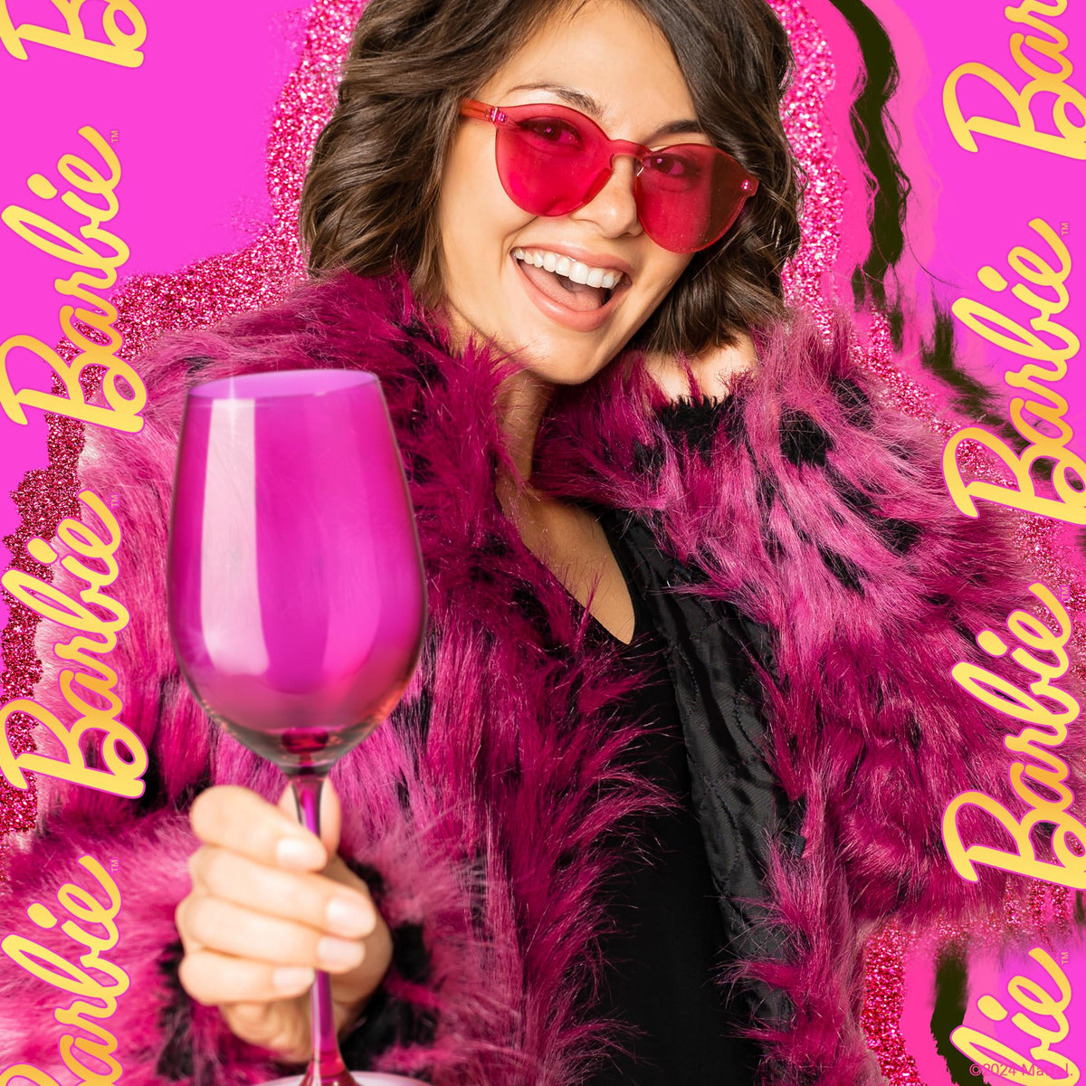 Dragon Glassware Barbie branding base reinforces brand presence at gatherings.