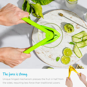 Dreamfarm Original Lemon Fluicer drawer-storage friendly and easy to stash after use.