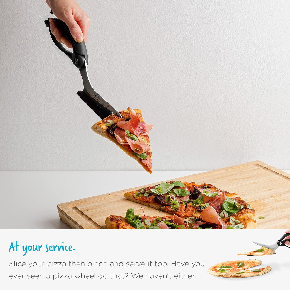 Dreamfarm Scizza blades are dishwasher-safe for easy cleaning.