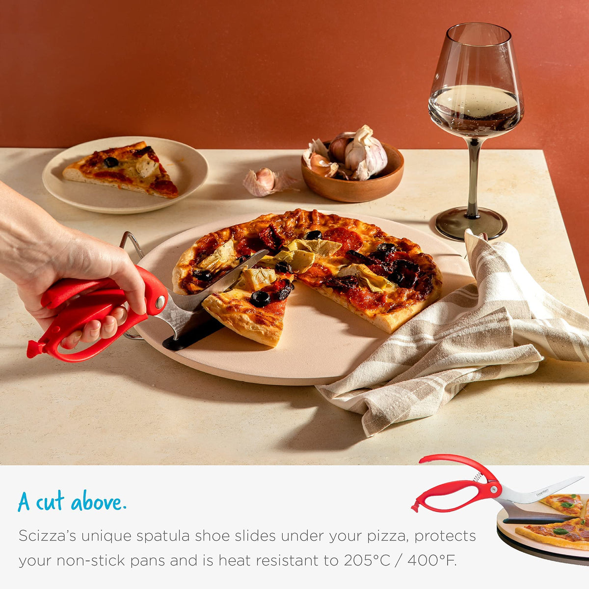 Dreamfarm Scizza dishwasher-safe design for quick cleanup after meals