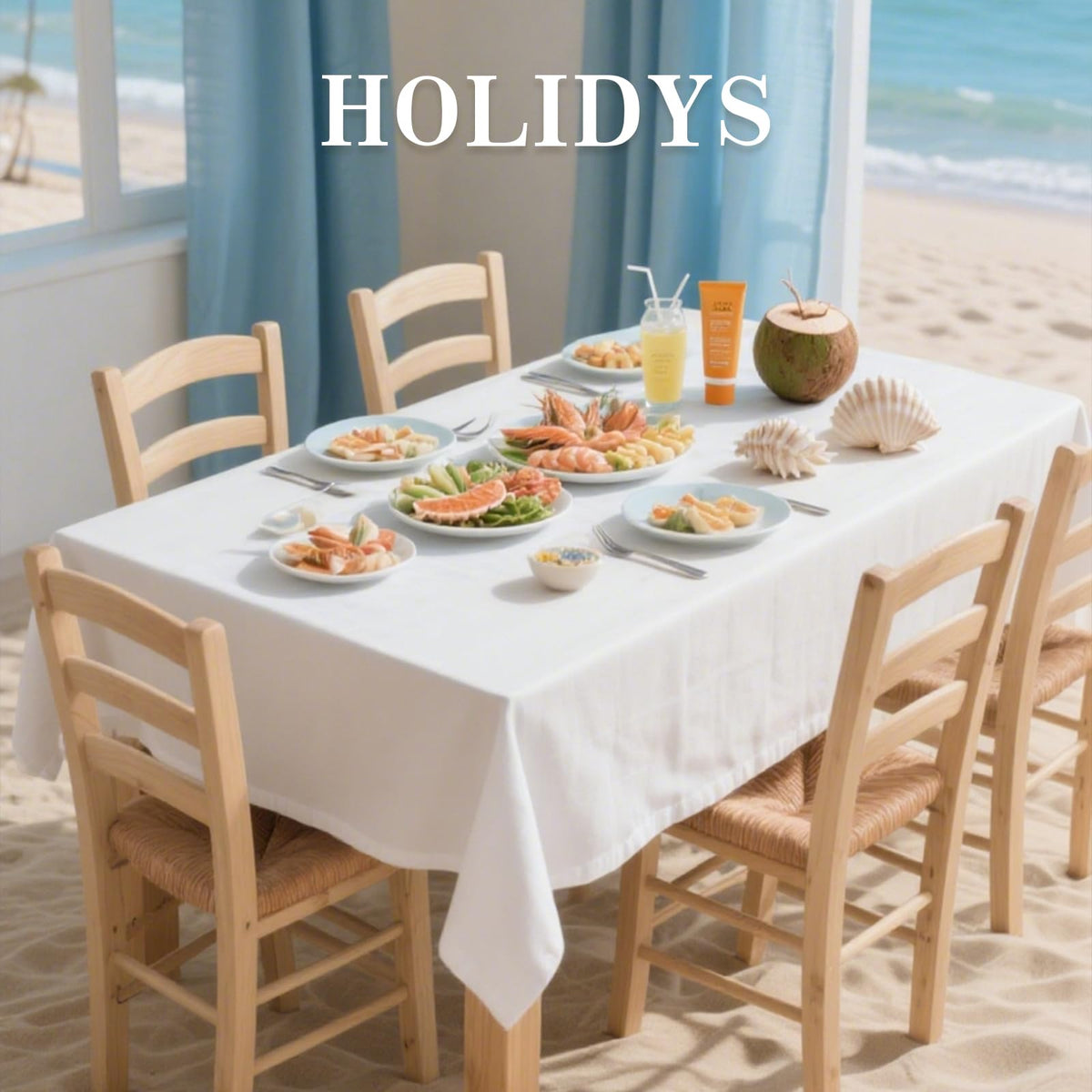 DRESSMAKER white tablecloth ideal for weddings, banquets, and home dining.