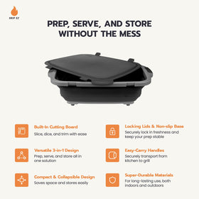 Drip EZ XL collapsible BBQ prep tub for large servings and gatherings