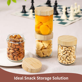 DRKIO four-pack kitchen storage for easy meal prep and portioning.