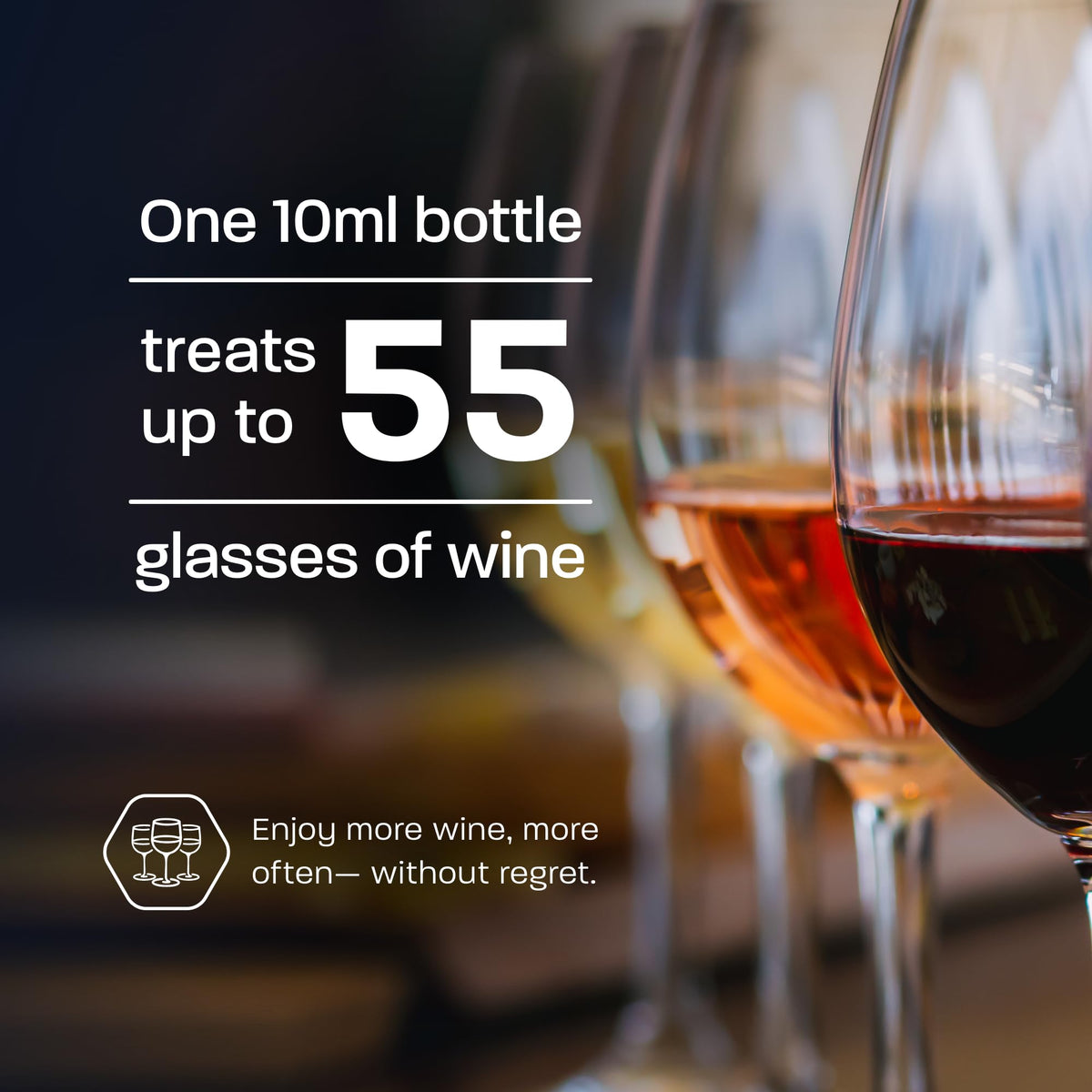 Lab-tested in Napa Valley for quality assurance.