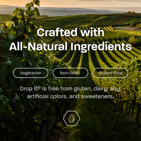 USA-made formula supports natural, gluten-free wine customization.