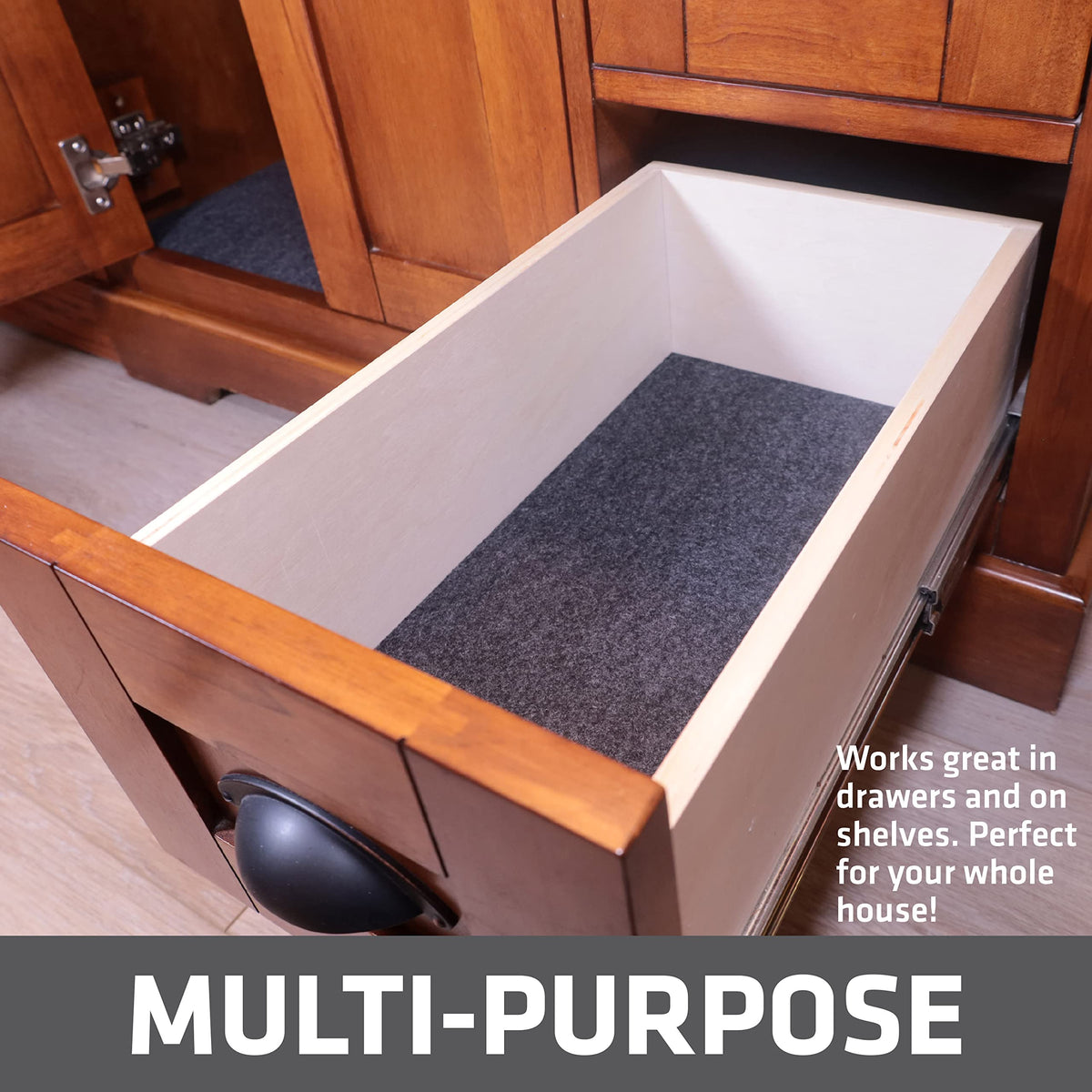 Drymate cut-to-fit design allows a custom under-sink setup.