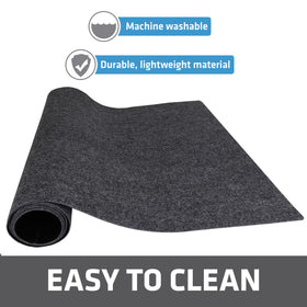 Made in the USA Drymate mat displayed with recycled fibers