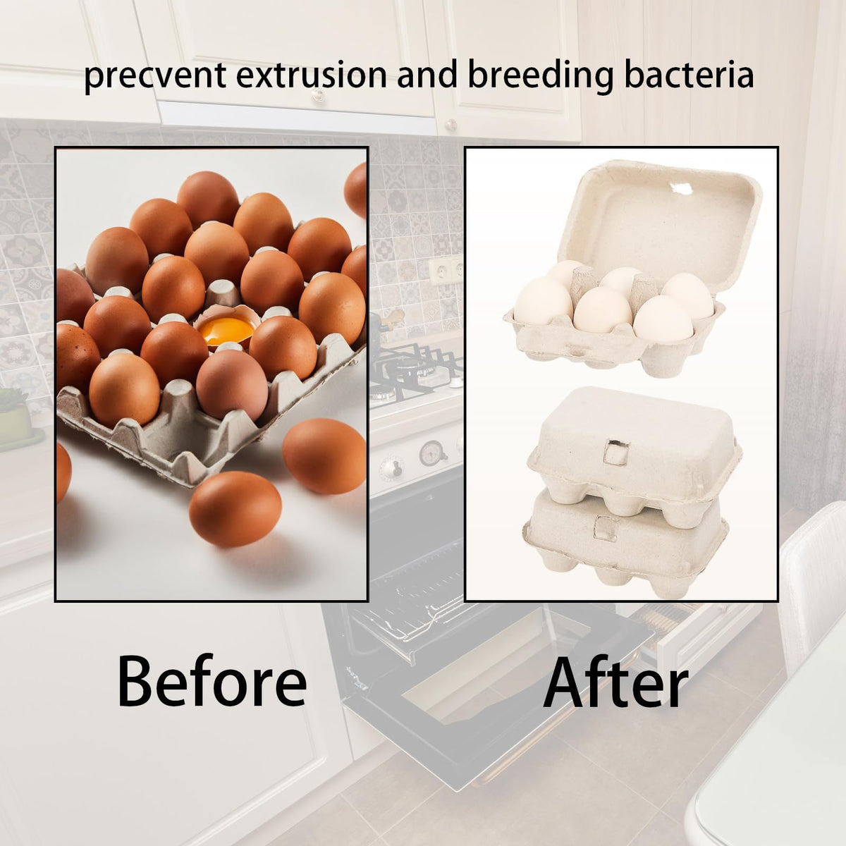 Dubtnion carton features a front clasp to secure eggs