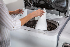 Duck Smooth Top EasyLiner is machine washable for repeated use.