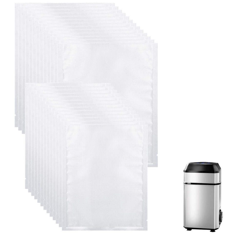 Dukrouk upright vacuum bags for InstaSeal in 9.8 by 11.8 inches help keep meals fresh longer.