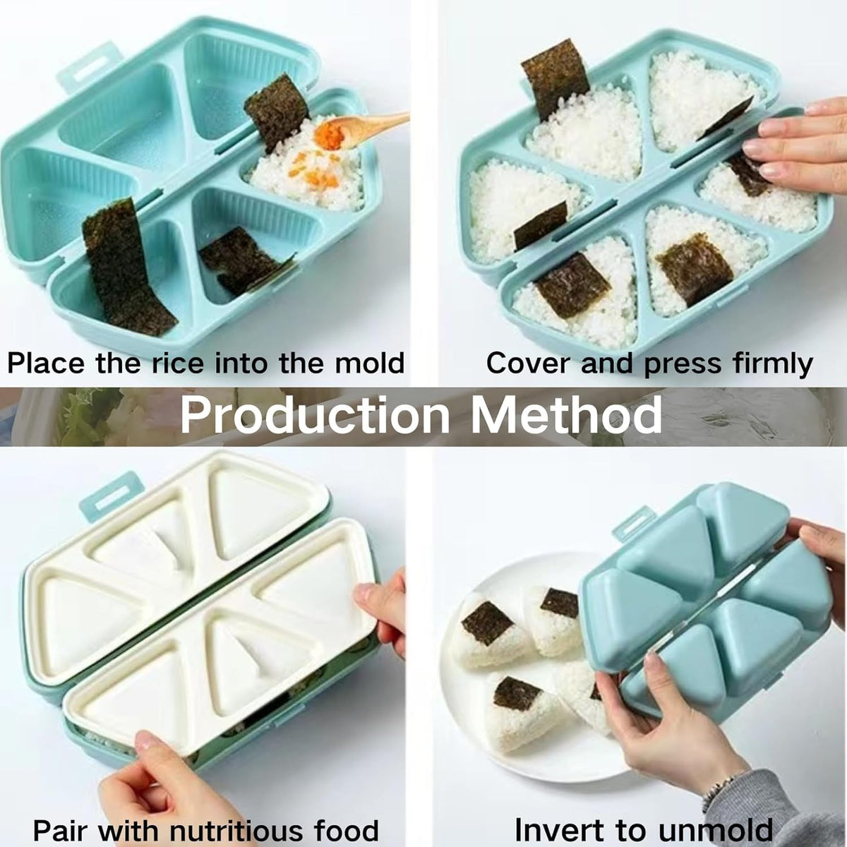 DumFurc foldable triangle mold saving kitchen space and easy storage.