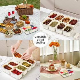 Dunruz Snackle Box can function as fruit tray or party platter.