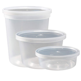 DuraHome 16oz clear container perfect for salads and leftovers
