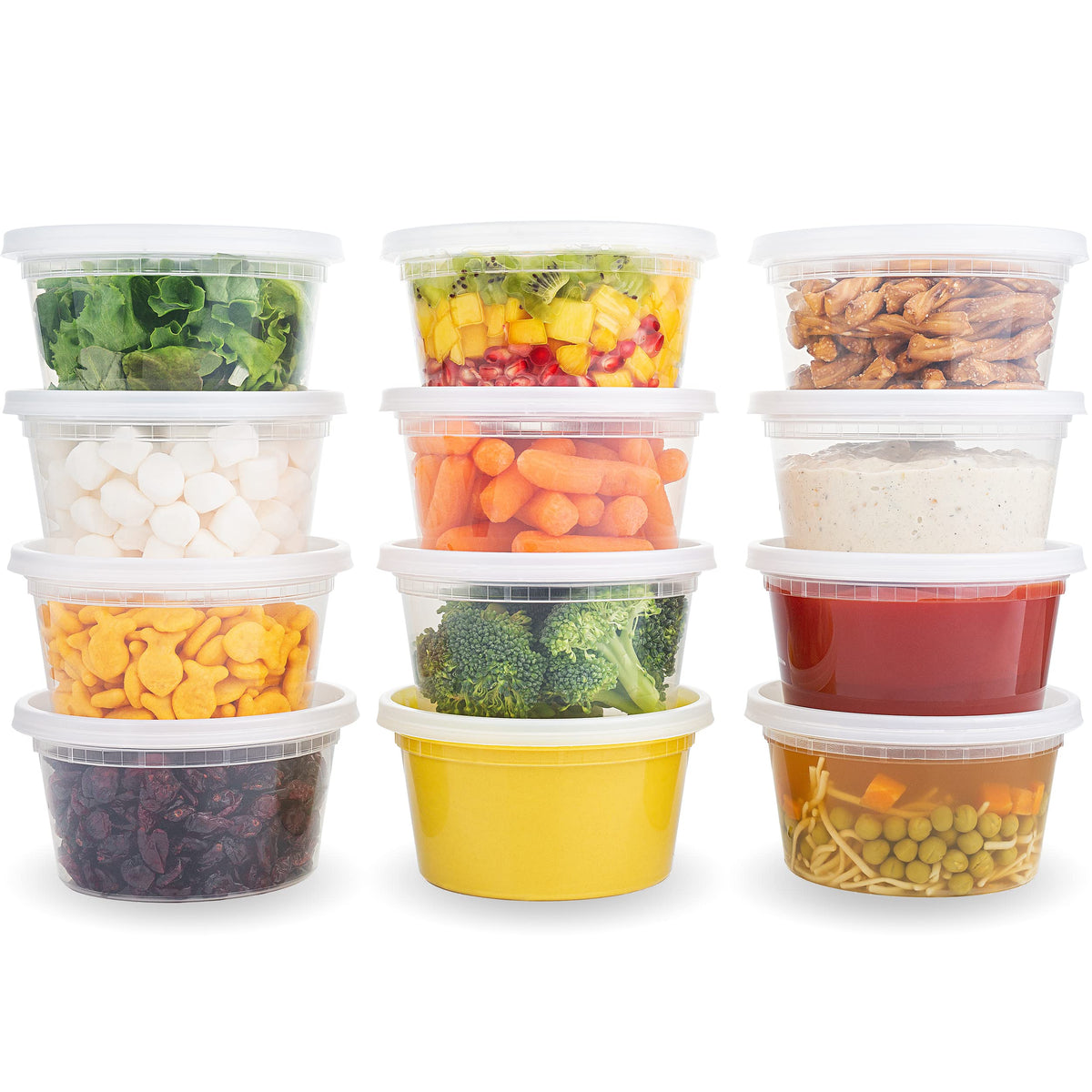DuraHome 12oz deli container 40-pack with tight seal for leakproof storage