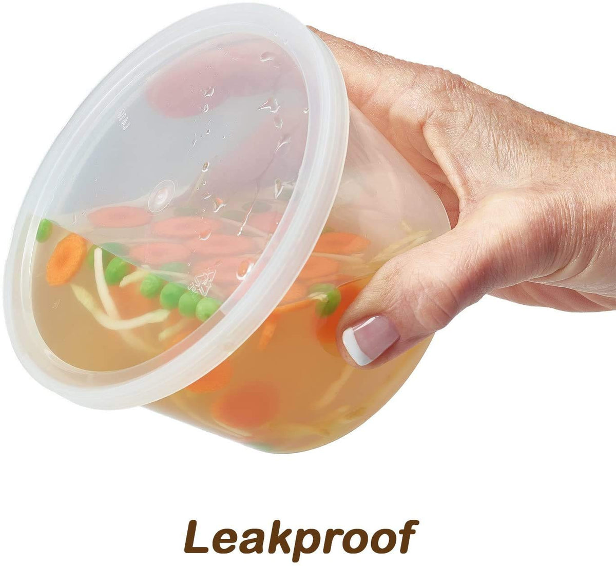 Durable BPA-free containers are microwave, freezer, and top-rack dishwasher safe.