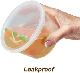 Durable BPA-free containers are microwave, freezer, and top-rack dishwasher safe.
