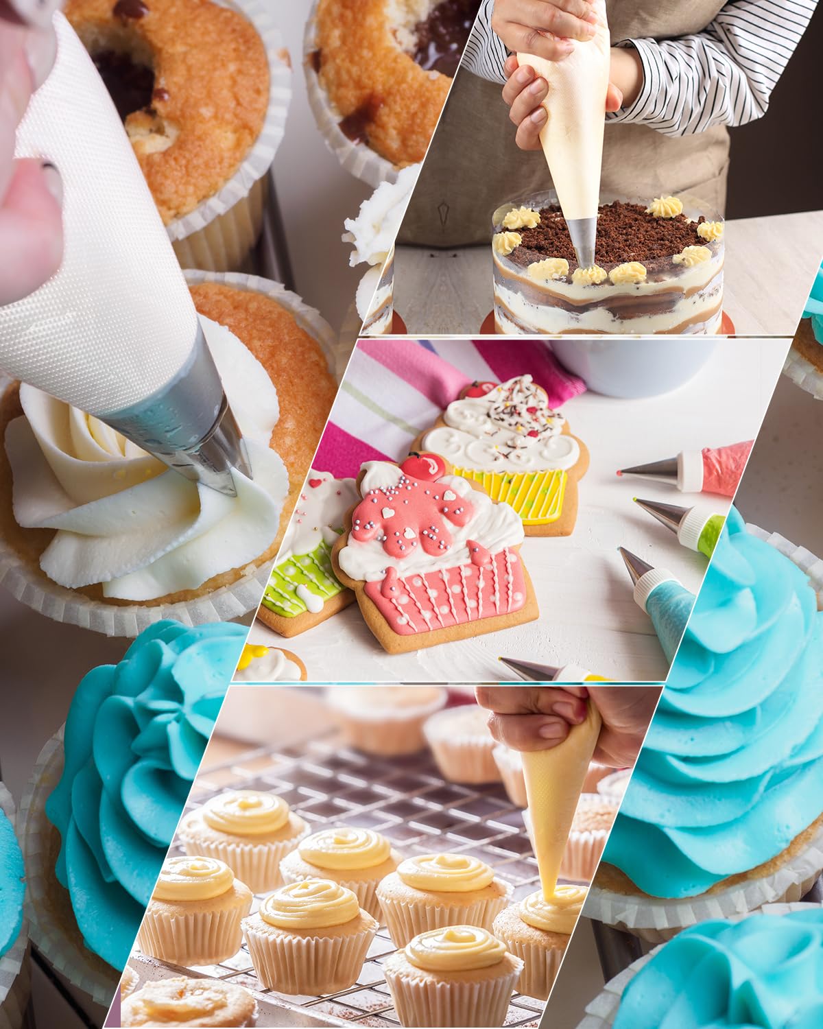 Duskeep non-slip, anti-burst design supports precise frosting application