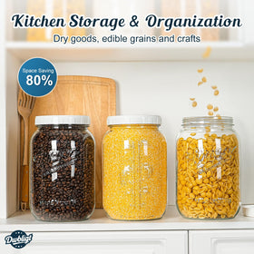Dwbligt dishwasher-safe glass jar simplifies cleanup after use.