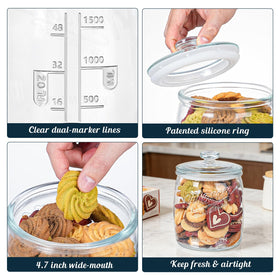 Dwbligt versatile kitchen storage for cookies, sugar, flour, or snacks.