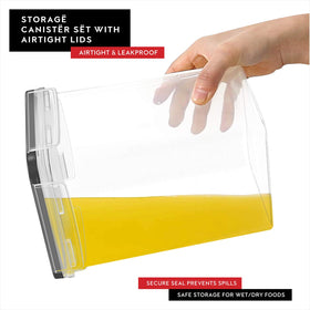 DWËLLZA KITCHEN stackable design saves pantry space.
