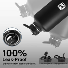DYSANKY insulated water bottle scratch-resistant coating maintains a polished look