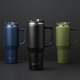 EALGRO dark rainbow tumbler demonstrates stylish hydration for daily use