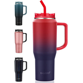 EALGRO 40 oz tumbler with handle shows easy-grip design for on-the-go hydration
