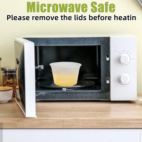 EASYTRIP microwave-safe deli containers simplify reheating meals in minutes.