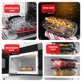 EATEX airtight lid snaps on to keep contents fresh
