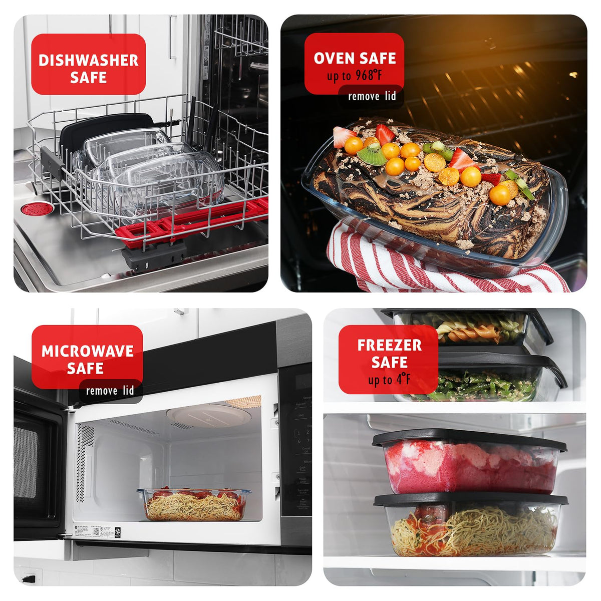 EATEX bread pans are dishwasher safe for quick cleanup.