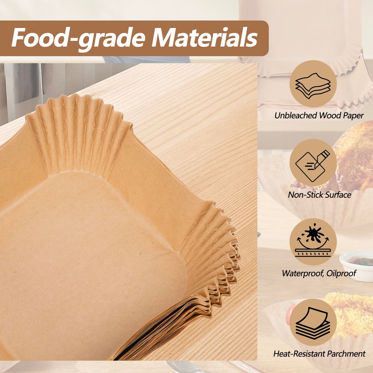 Ecfvtp usage tips: place food evenly to prevent liner movement.