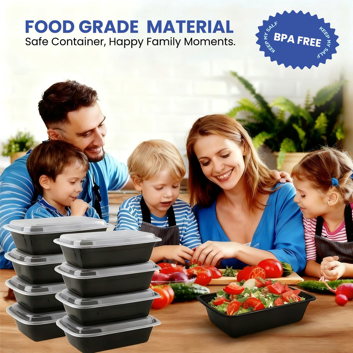Eco Maicoco BPA-free containers safely store hot, cold, and acidic foods