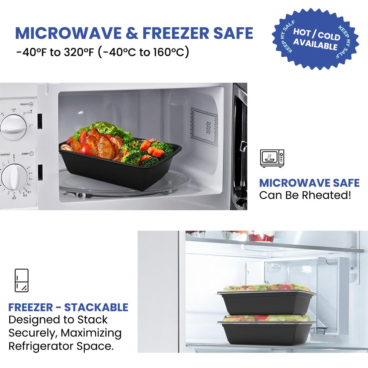 Eco Maicoco top-rack dishwasher safe containers simplify cleanup.