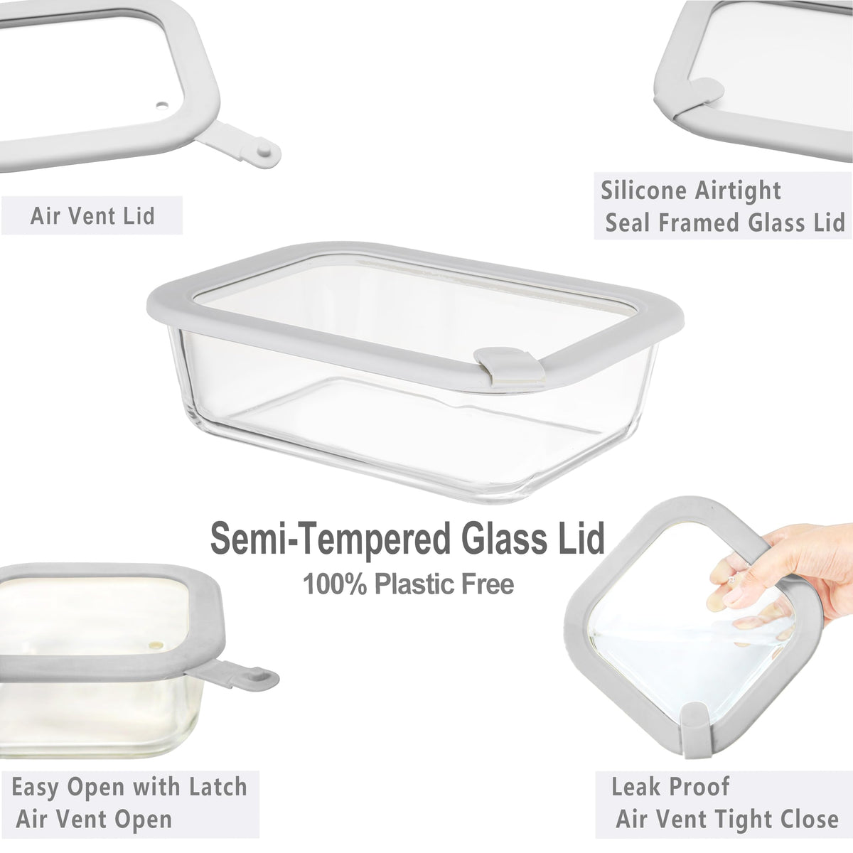 EcoEvo square 17oz container with lid ideal for portioned lunches