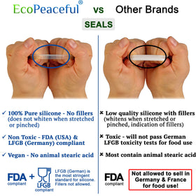EcoPeaceful BPA-free and PVC-free design protects contents and the environment.
