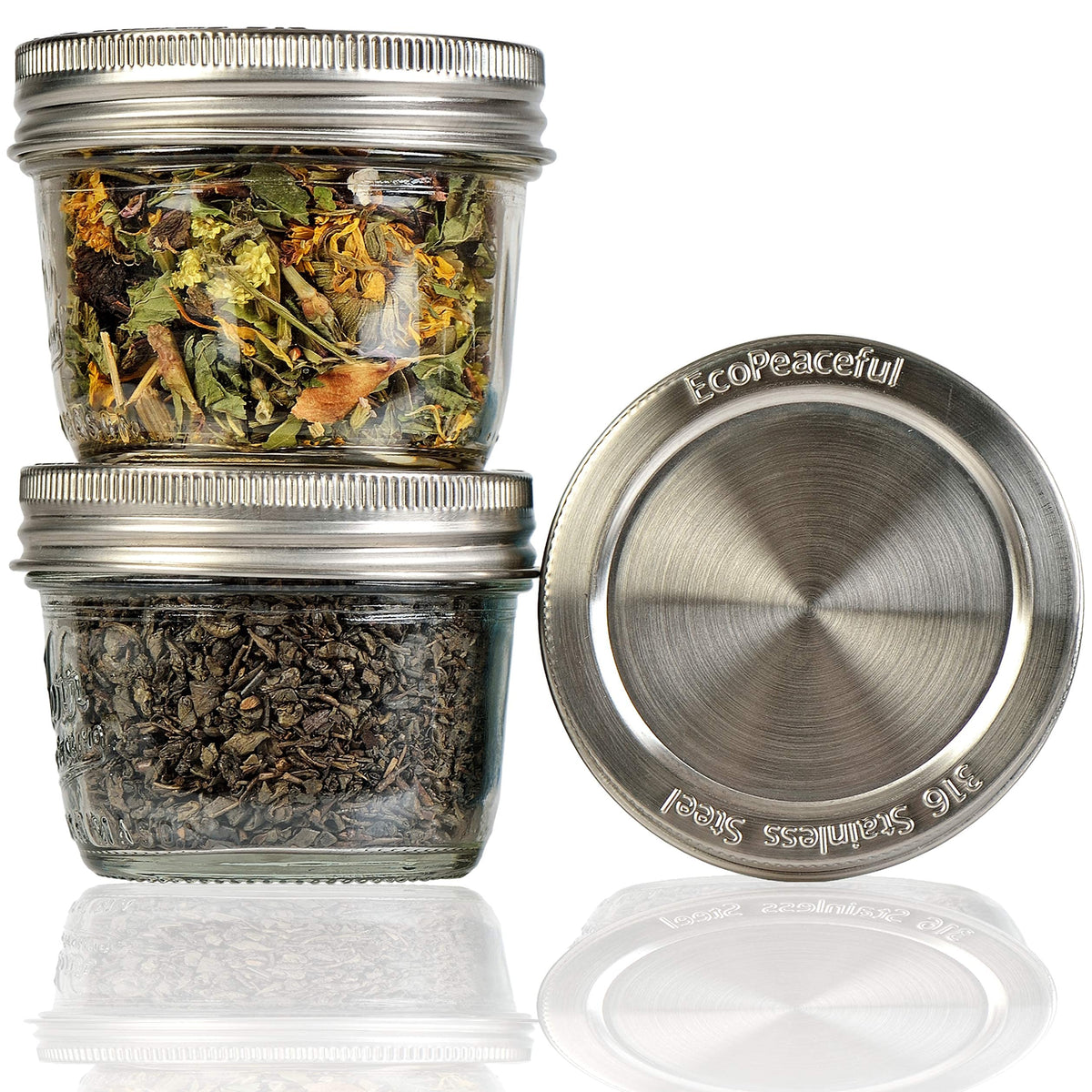 EcoPeaceful vegan silicone seal offers chemical-free sealing for meals and drinks.
