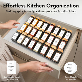 EDELHAUS square jars demonstrating 4oz capacity for compact storage