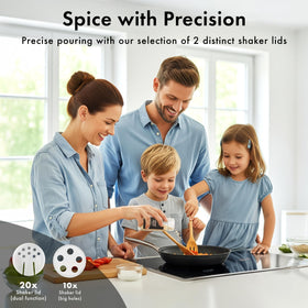 EDELHAUS stainless steel funnel for spill-free spice transfer
