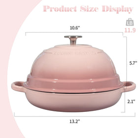 EDGING CASTING 6-quart capacity ideal for loaves and hearty braises.