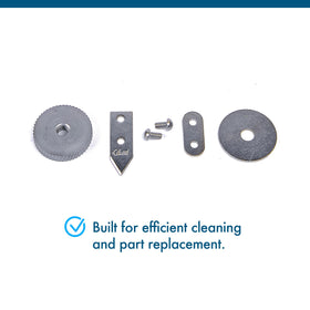 Edlund Old Reliable ergonomic easy-grip handle reduces fatigue during shifts.