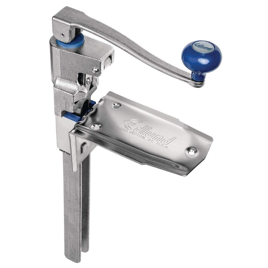 Edlund Old Reliable nickel-plated cast aluminum resists corrosion for lasting use.