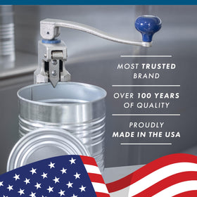 Edlund Old Reliable two-sided blade extends blade life for smooth cuts.