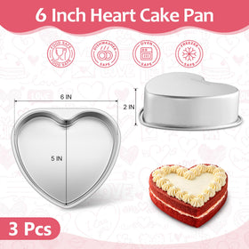 E-far heart cake pan exterior with widened edge for easy grip.