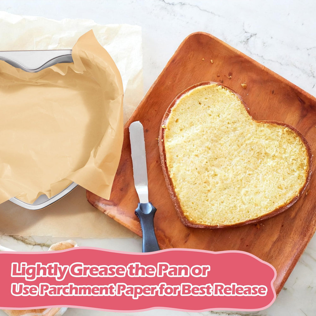 E-far heart cake pan oven and freezer safe from -40F to 450F.