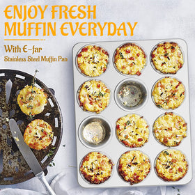 E-far muffin tins adapt to eggs, biscuits, casseroles.