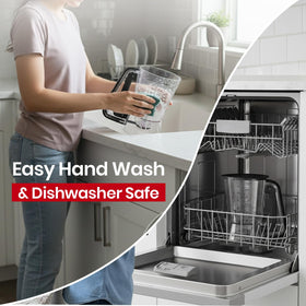 Eggssentials dishwasher-safe design with drip-tray lid keeps counters neat after baking.