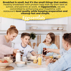 Eggssentials PFOA-free coating supports easy release and cleanup.
