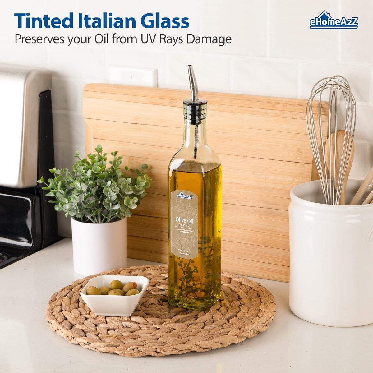 EHOMEA2Z drop-free spout ensures steady pours with less dribble and waste.