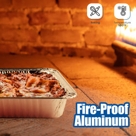 Heavy-duty aluminum construction resists bending for hearty meals and large servings.